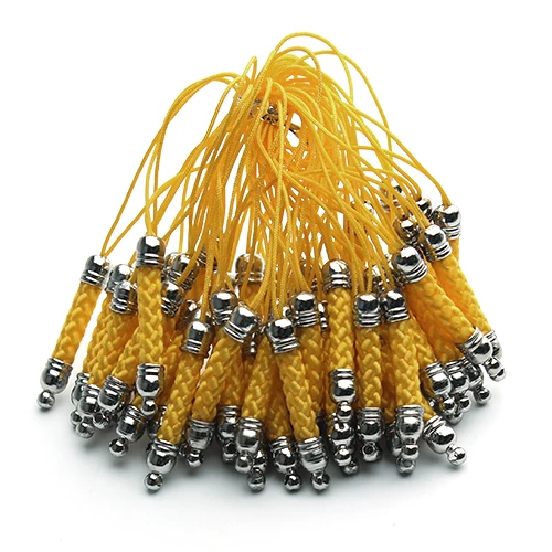 

Ciseng Cell Phone Mobile Phone Strap Lanyard Lariat Connectors with Silver Color Top Ends 8.5cm 25pcs /lot DIY Materials