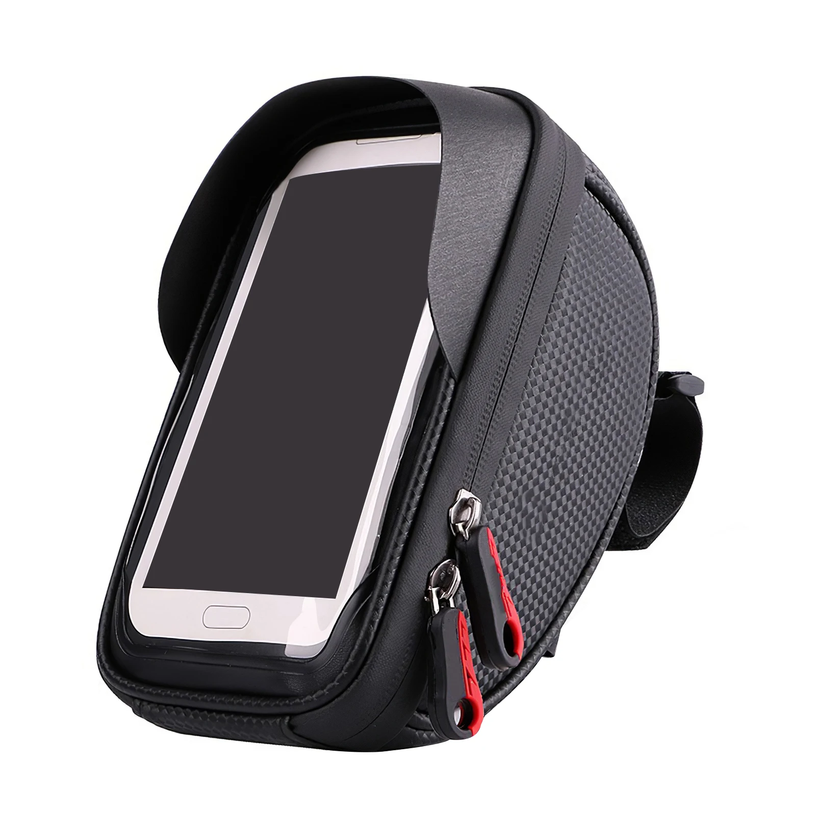 

Bike Front Bag Visor Design Practical Delicate Adjustable Handlebar Bag Fashionable Bike Pouch Large Capacity Bike Front Pocket