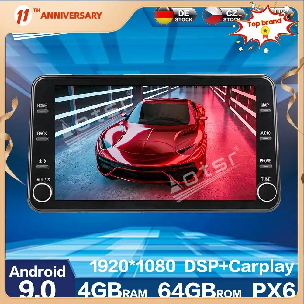 

Автомобильный мультимедийный плеер, 11,8 дюйма, Android 9, 64 ГБ, GPS-навигация, потоковое радио с ночным видением для Nissan Sentra 2020 Sylphy