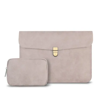 Light pink sets Чехол для Macbook Air 13 Pro 14 15 с сенсорной панелью, водонепроницаемый матовый чехол из искусственной кожи, чехол для ноутбука для Xiaomi Mi, чехол для ноутбука 13,3 - Цвет: Light pink sets