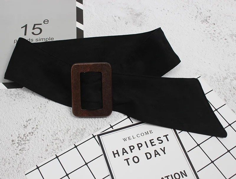 

2020 Autumn Design Women Waist Belt Adjustable PU Suede Fabric Corset Belt Strap Waistband Female Coat Jacket Shirt Caestus Belt