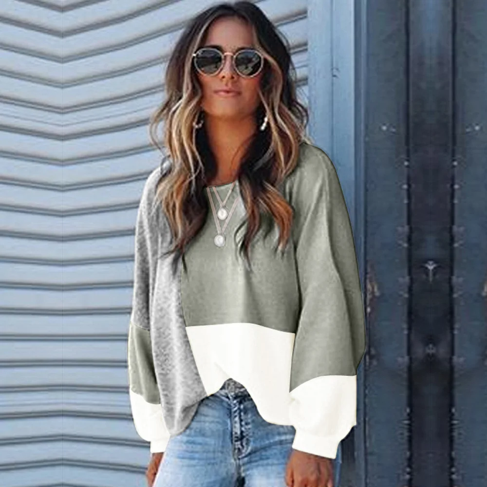 

Женский вязаный свитер-водолазка, свободный свитер с длинным рукавом и круглым вырезом, осень 2021