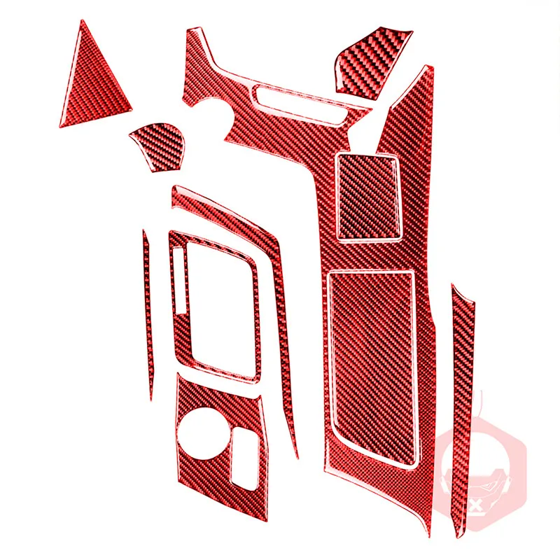 

11PCs Car Accessories Interior Styling Decoration Carbon Fiber Center Console Set Stickers For Chevrolet Corvette C7 2014-2019