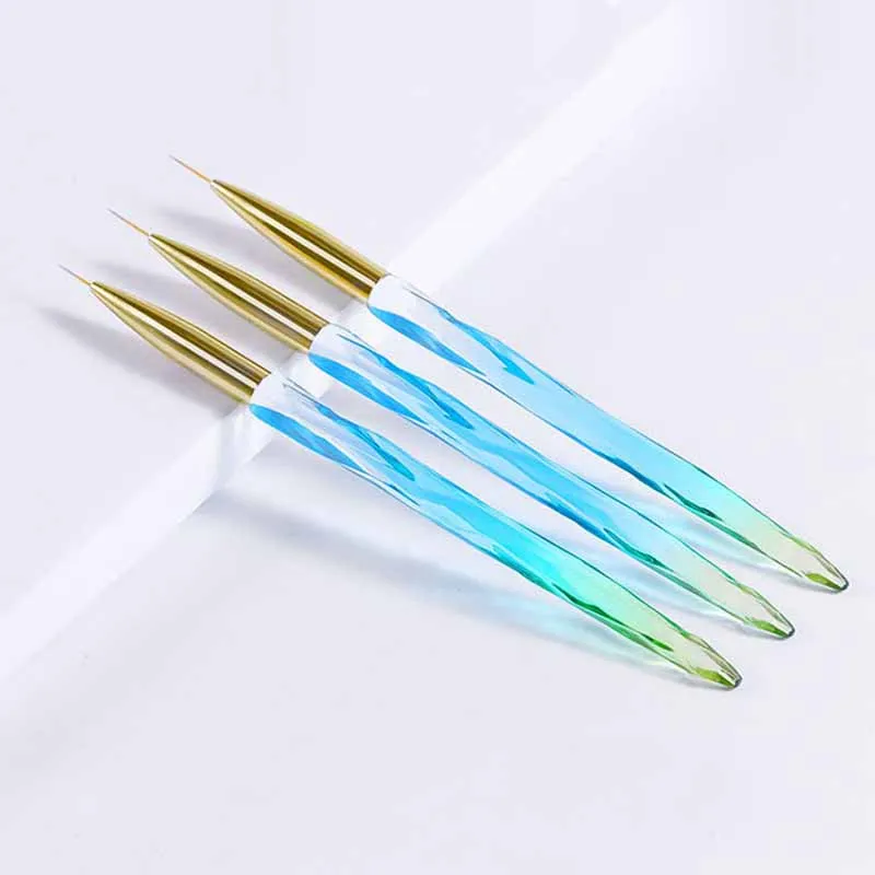 3 шт./компл. ноготь маникюрный-разные размеры контурная кисточка для рисования