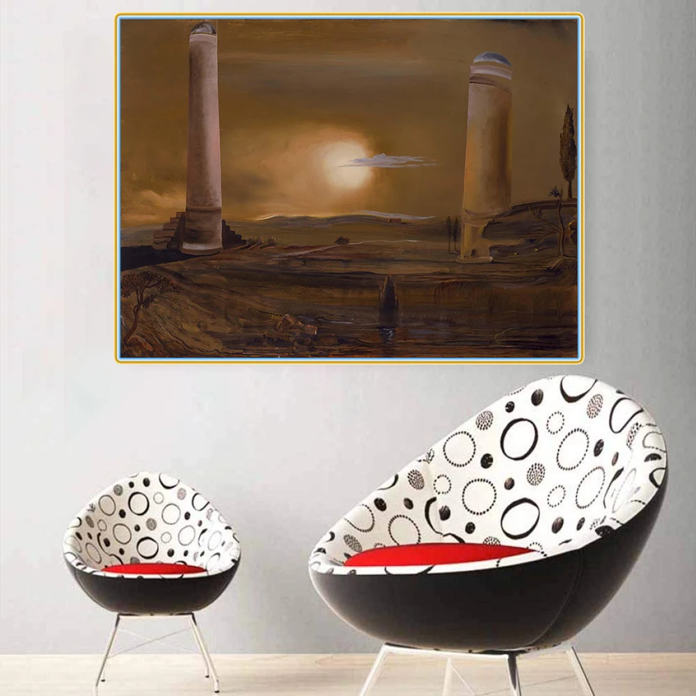Citon Salvador Dali Canvas The towers холст искусство картина маслом художественное оформление