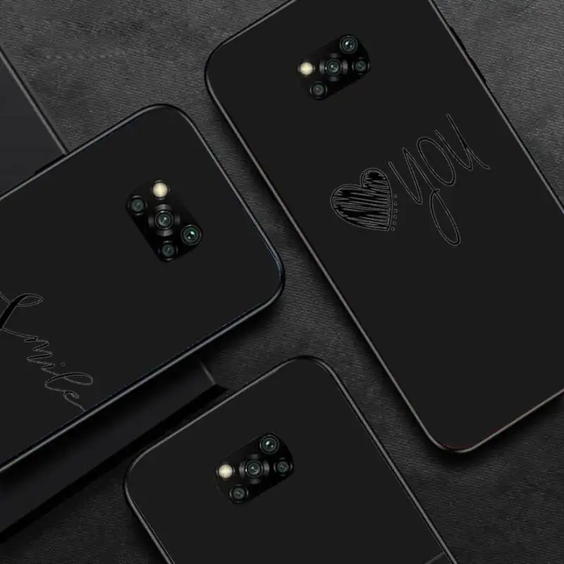 

Love Heart Letter Phone Case For Huawei P40 P20 P30 Mate 40 20 10 Lite Pro Nova 5t P Smart 2019