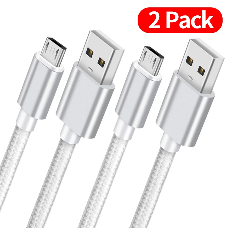 Нейлоновый Micro USB кабель 2 А для быстрой зарядки и передачи данных планшетов Samsung