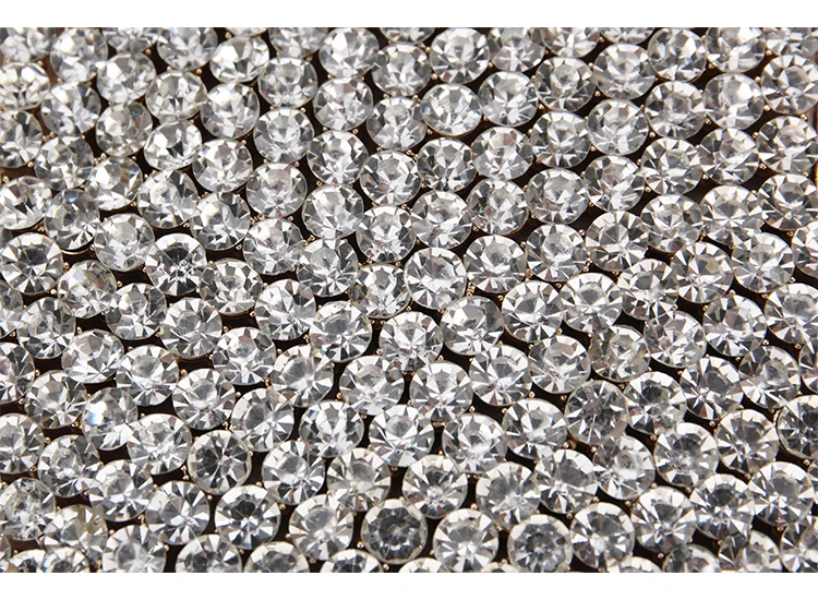 

Luxury Diamond Silver Star Design Evening Clutch Bag for Women New Hollow Out Small Metal Cage Ladies Chain Purses and Handbags
