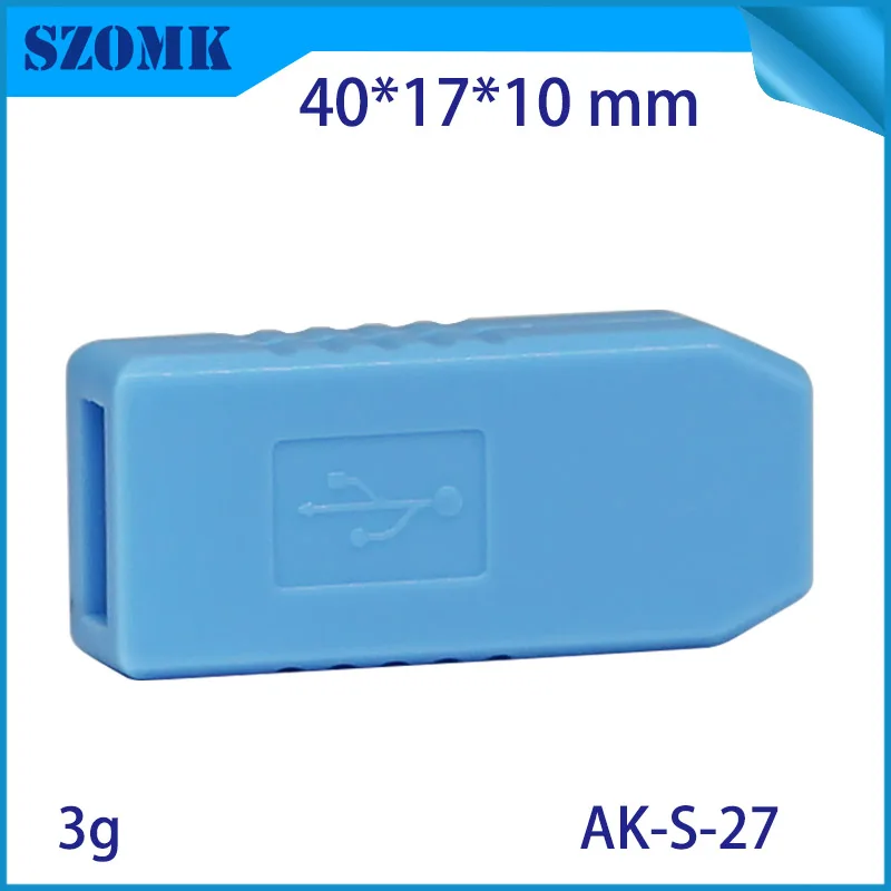 20 шт 40*17*10 мм красочный abs пластиковый корпус для электрического usb палки