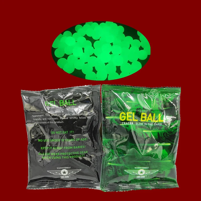 

Светящаяся бомба Jiqu, водяной светящийся гелевый шар, мягкая бомба захват CS, светящаяся флуоресцентная водопоглощающая 7-8 мм