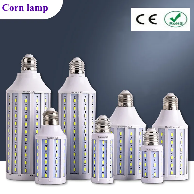 

LED Bulb Corn Lamp E27 B22 220V LED Corn Light Bulb Lampada Led Bombillas Ampoule AC85~265V 5W 10W 15W 20W 25W 30W 40W 50W