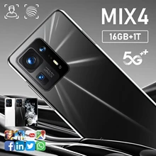 2021 New 7.3 Inch HD MIX4 Mobile Phone 16GB+1TB 7300mAh Smartphone 72MP 10-core Android 12.0 Global Version Unlock Type-C 5G LTE