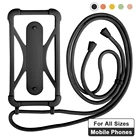 Универсальный защитный чехол для смартфонов 4,5-6 дюймов, противоударный чехол со шнурком и защитой от царапин, силиконовый Ультратонкий чехол