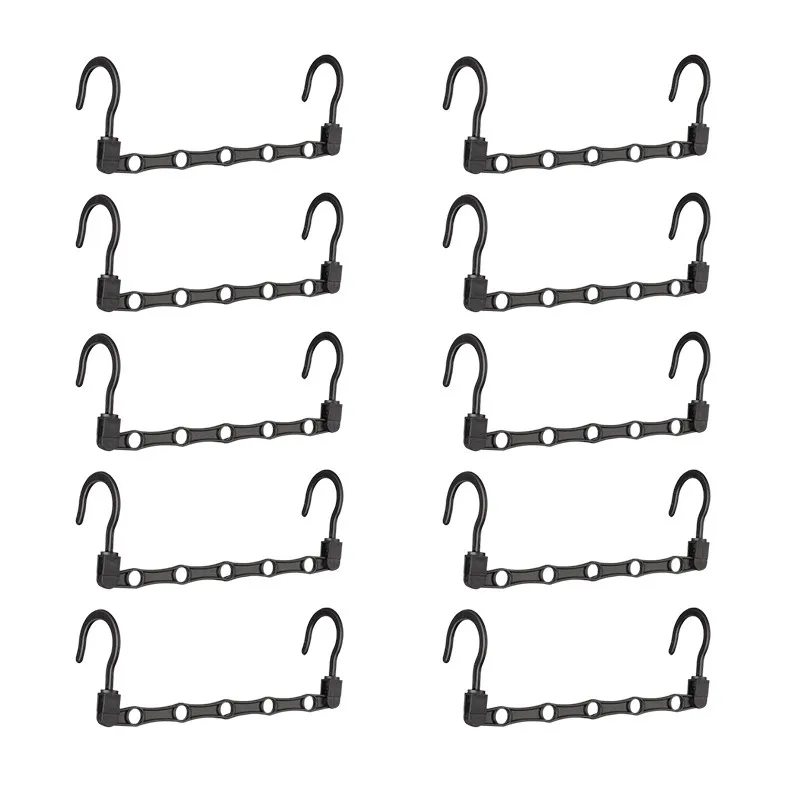 

10 Pack Clothes Hangers Organizer Closet Space Saving Save Plastic Hanger Hook Has Two Hanging Methods Hangers Bedroom Tools