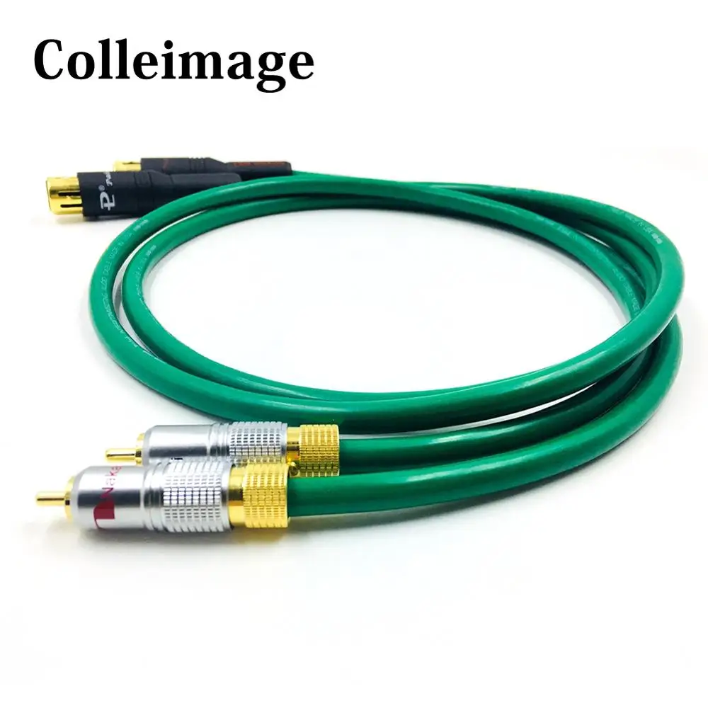 Colleimages Бесплатная доставка Hifi 2RCA штекер 2XLR Женский аудио кабель Hi end 5N OFC двойной XLR