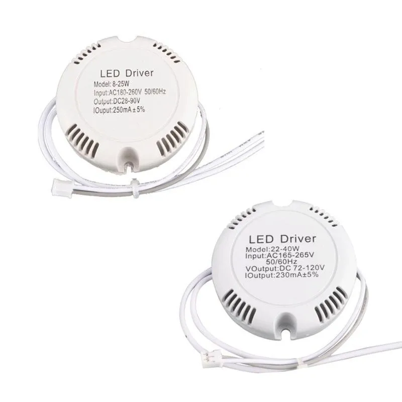 Преобразователь света для потолочных ламп LED Driver AC165-265V To DC 24-80V 60V-130V Powers Supply Lighting Transformer на 8W 12W 18W 24W 36W.