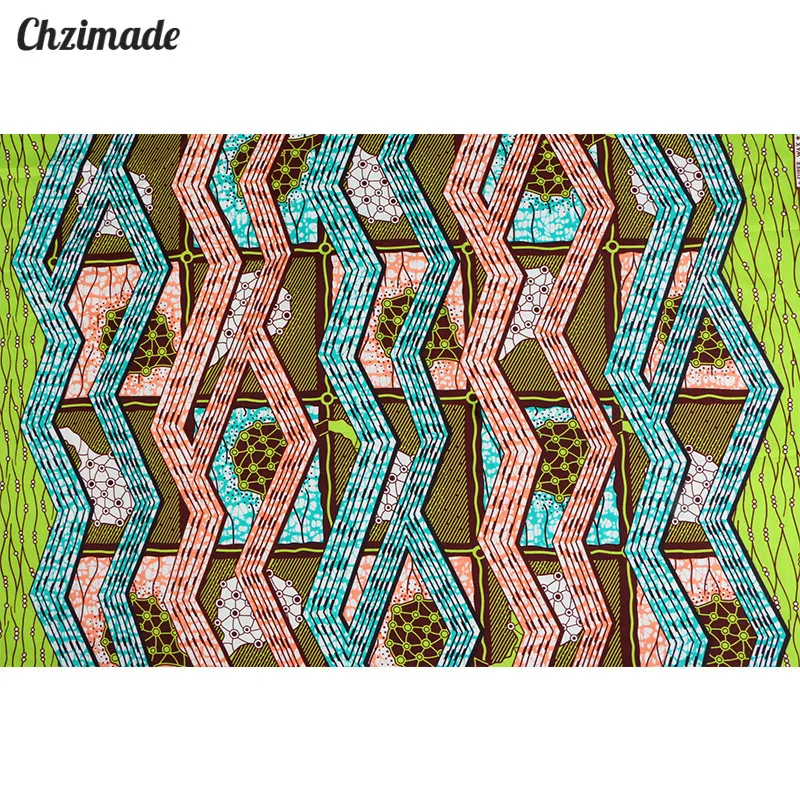 Chzimade 1 ярд Анкара Африканские Восковые принты Лоскутная Ткань для женщин платье