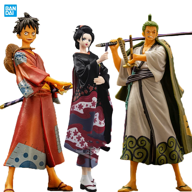 

ONE PIECE Action Figures Anime GK Models Monkey Luffy Jinbe Alvida Kimonos Doll Limited Edition Collection Kids Birthday Gifts