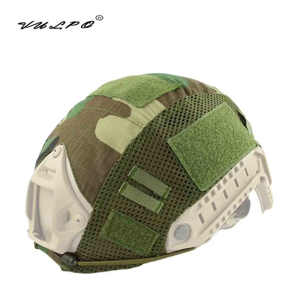 

VULPO High Quality Tactical Helmet Mesh Cover Airsoft Paintball Wargame Gear FAST Helmet Mesh Cover for BJ/PJ/MH Style helmet