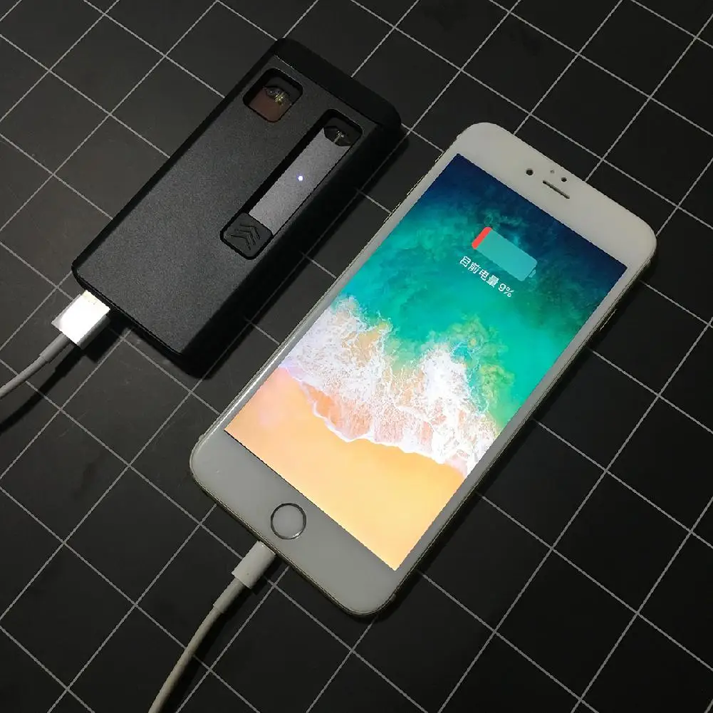 Тонкий портативный 1200mah блок зарядного устройства для JUUL зарядный чехол держатель для хранения телефона магнитное зарядное устройство