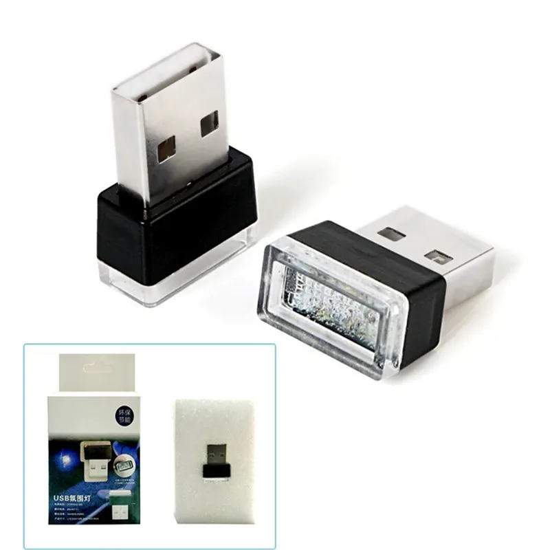 Мини-светодиод машины светильник авто Интерьер USB атмосферный свет Plug and Play Декор лампа аварийный светильник ing PC Авто продукты