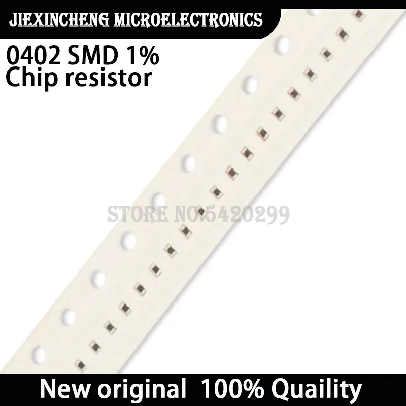 

(100pieces) 0402 1% SMD resistor 1/16W 1M 1.02M 1.05M 1.07M 1.1M 1.13M 1.2M 1.21M 1.24M 1.27M 1.3M 1.33M 1.37M 1.4M 1.43M ohm