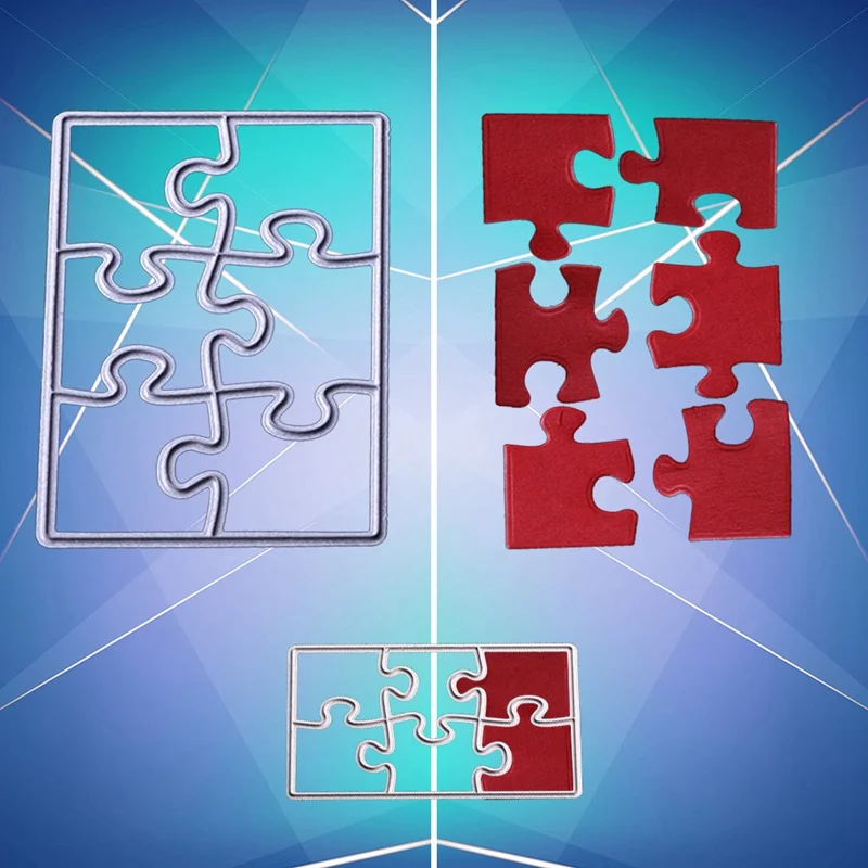 Большие Пазлы металлические режущие штампы трафареты для скрапбукинга Альбом