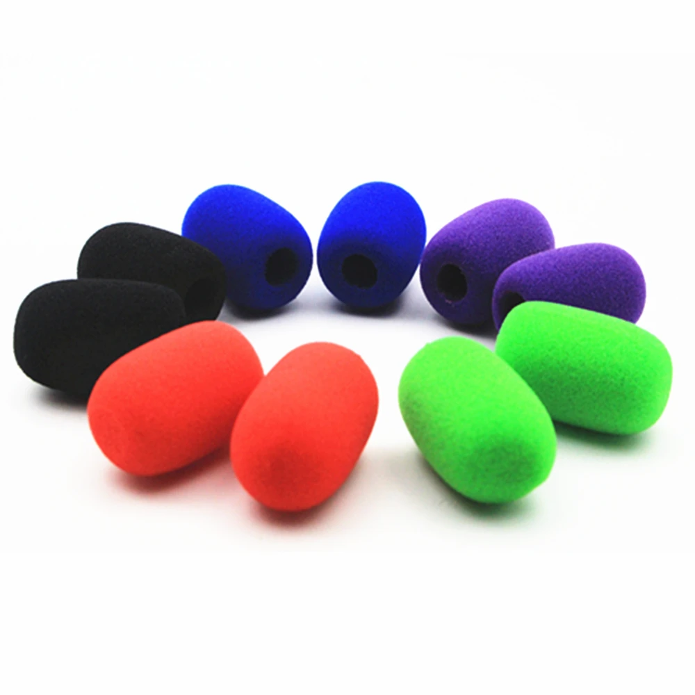 

50 шт., цветные ветрозащитные стекла для микрофона, 11 мм, отверстие 40 мм