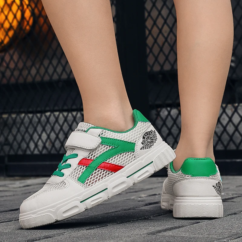 

2021 New Kids Boy Sport Shoes Designer Teenager Shoe for Boy Luxury Brand Big Children Casual Shoes Mesh Boys Brand Sneakers