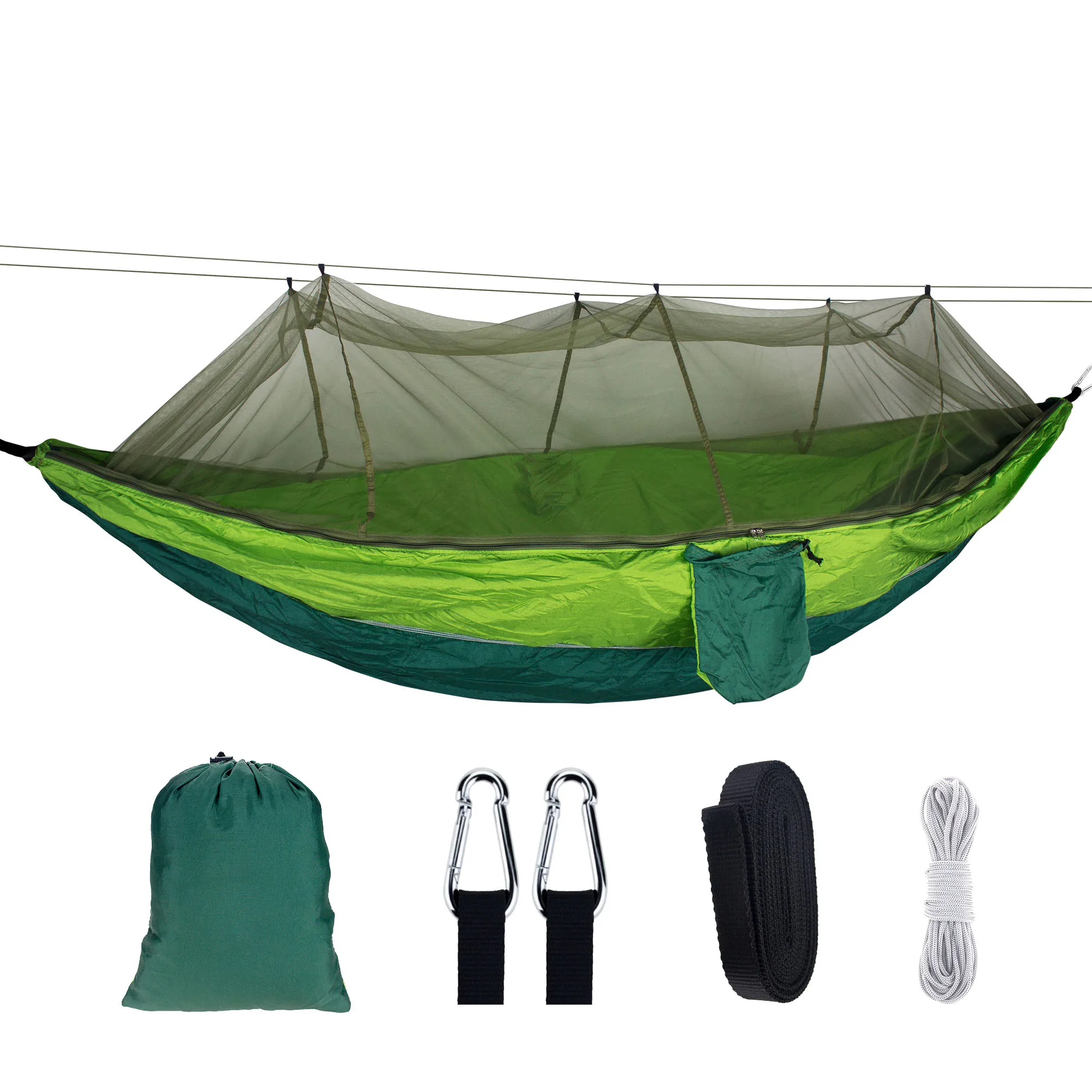 

Military Jungle Hammock Mosquito Net Camping Travel Parachute Hanging Bed Tent