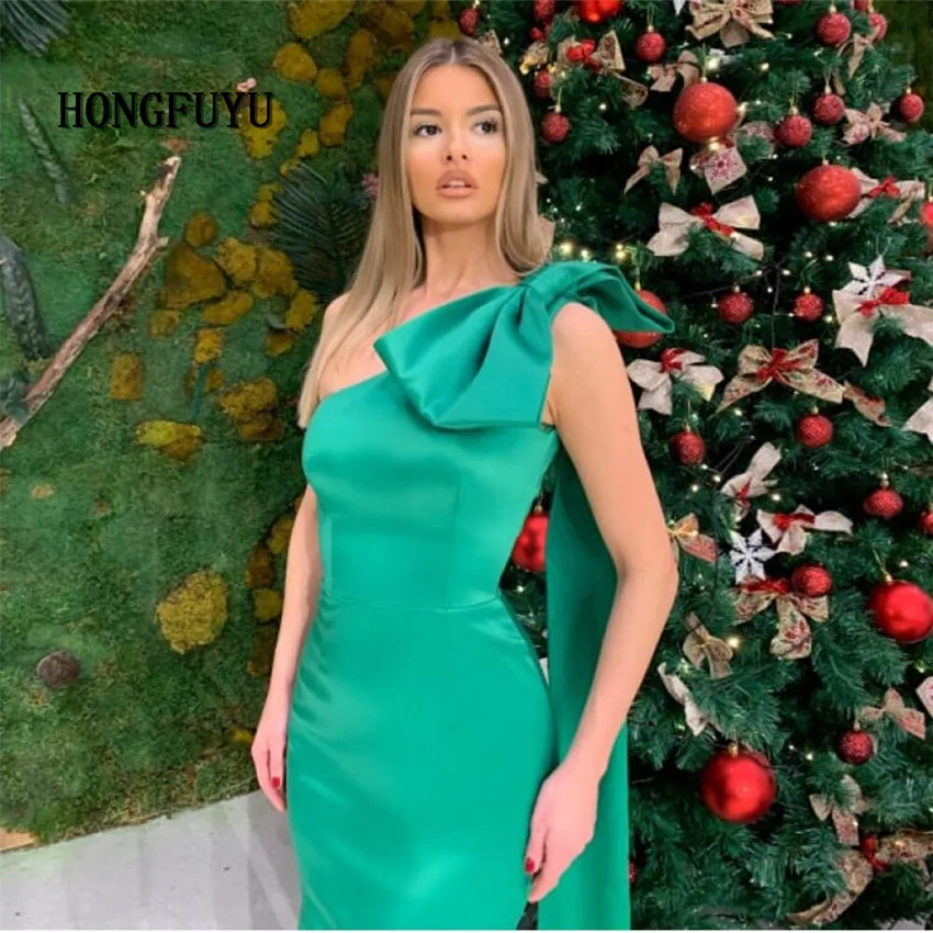 

Green One shoulder Sexy Prom Gown Evening Dresses wMermaid Formal Party Dress Prom Gown robes de soirée