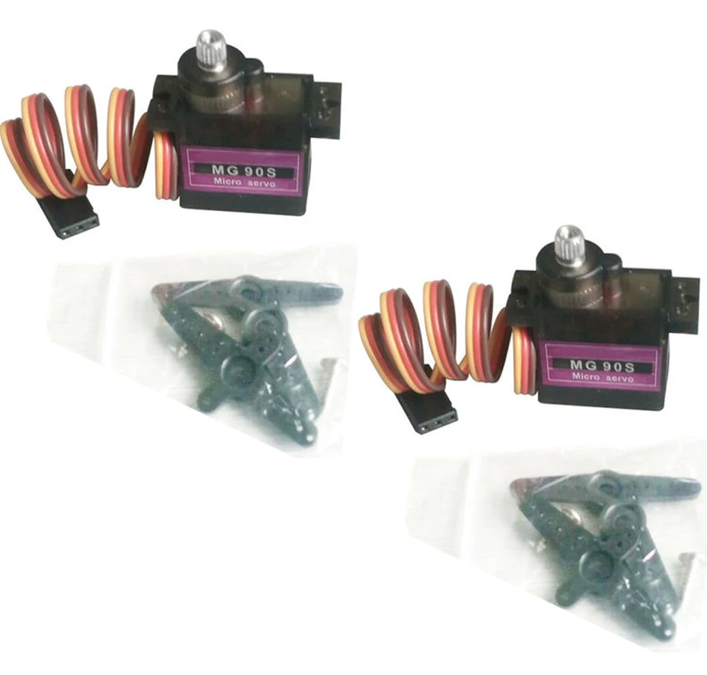 MG90S металлическая шестерня 9g сервопривод micro SG90 Для робота Rc вертолет самолет
