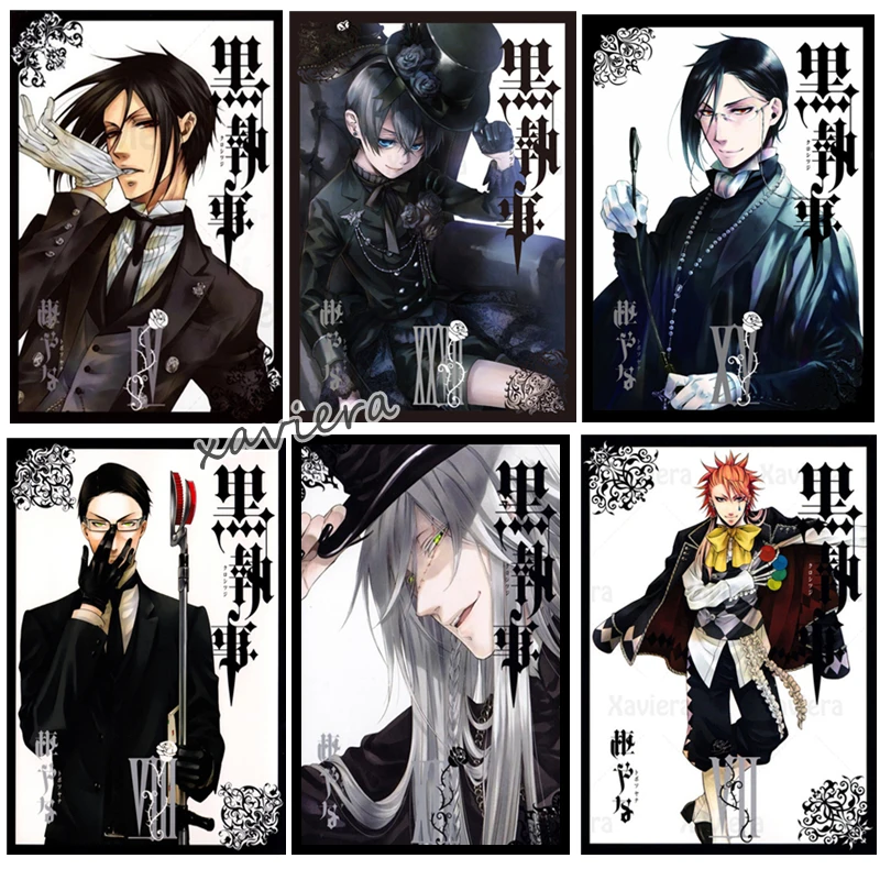 

5D DIY Diamond Painting Kuroshitsuji Cross Stitch Black Butler Cartoon Anime Round Drill Embroidery Mosaic Picture Home Decor