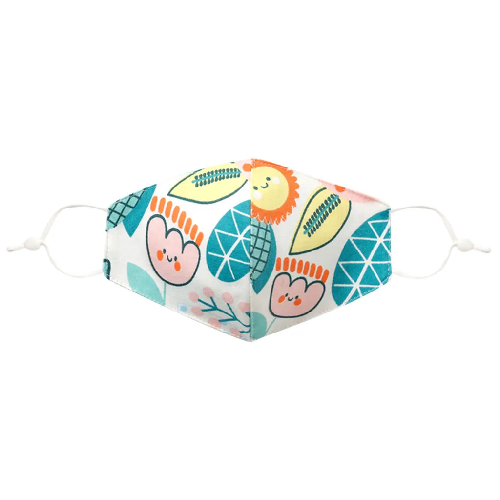 

2020 Fashion 6pcs Kids' Mask Washable Reusable Pollution Cover Face Masks masque de protection respiratoire A50
