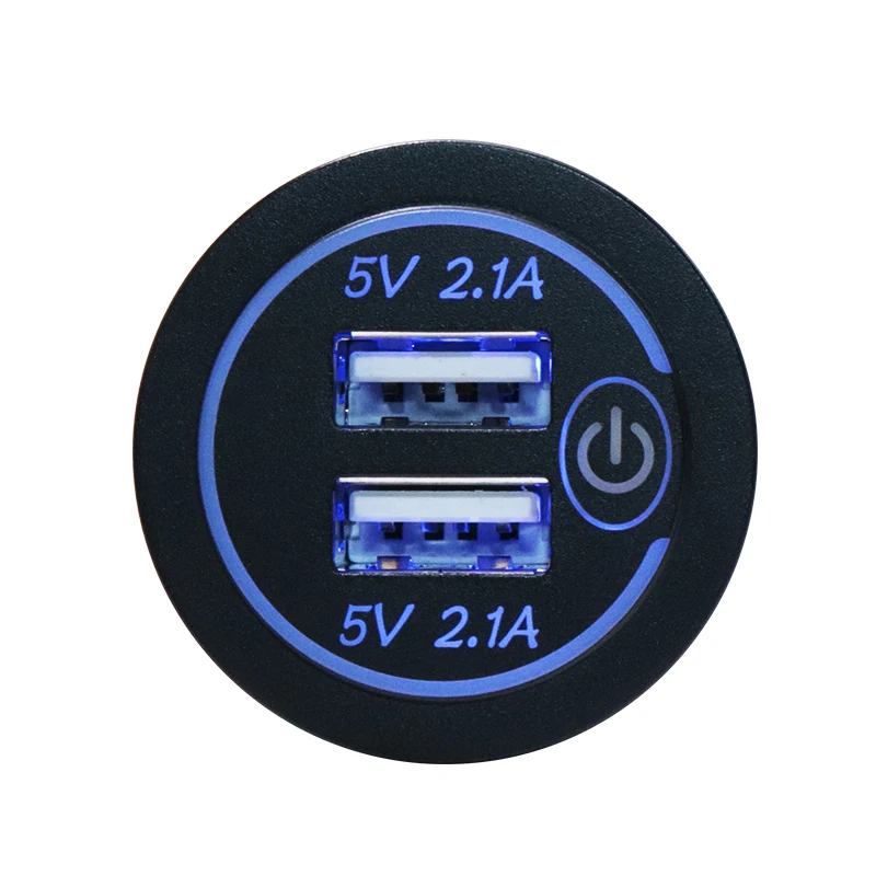 Автомобильное зарядное устройство с двумя Usb-портами 5 В 2 1 А 12-24 | Устройства для
