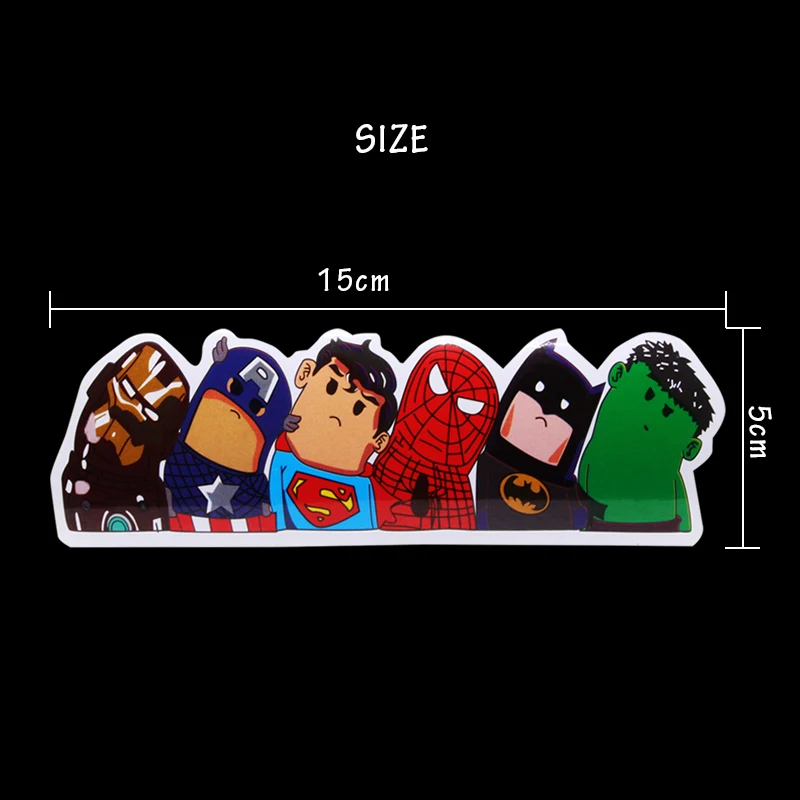 Car Styling The Avengers Wry Neck Sticker Cartoon Reflective Stickers Motorcycle Decals Accessor | Автомобили и мотоциклы