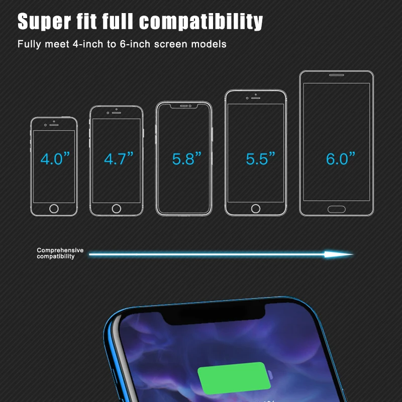 Беспроводное зарядное устройство вращающееся на 360 градусов с креплением