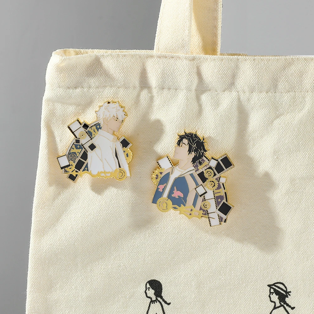 Аниме тайм агент брошь мультфильм металлический значок Косплей вечерние