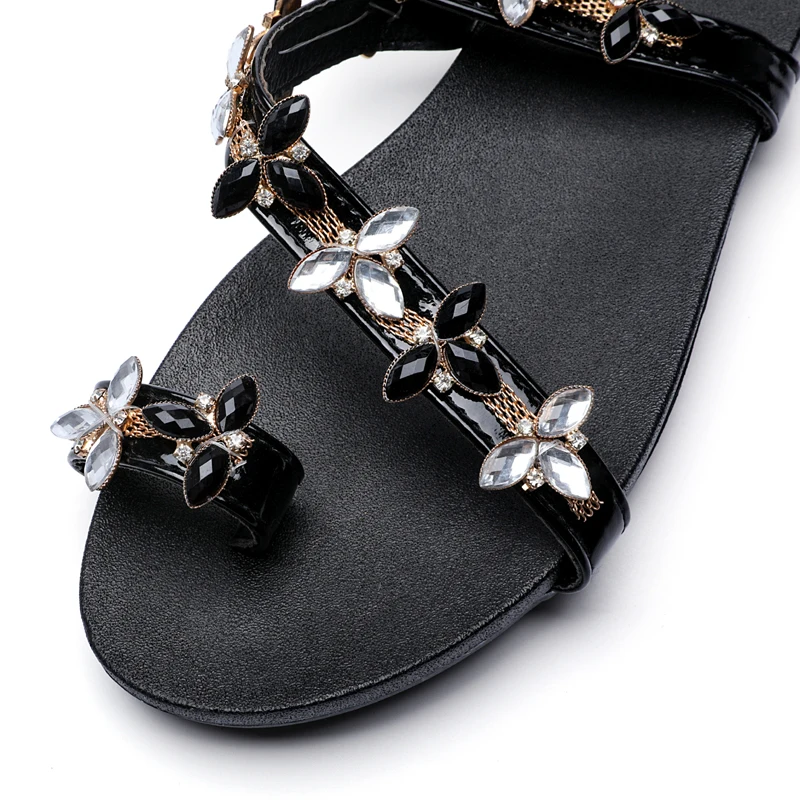 

Glitter Slippers Women Summer Sandals 2021 Fashion Female Flip Flops Beach Diamond Flat Shoes Outdoor Sandals