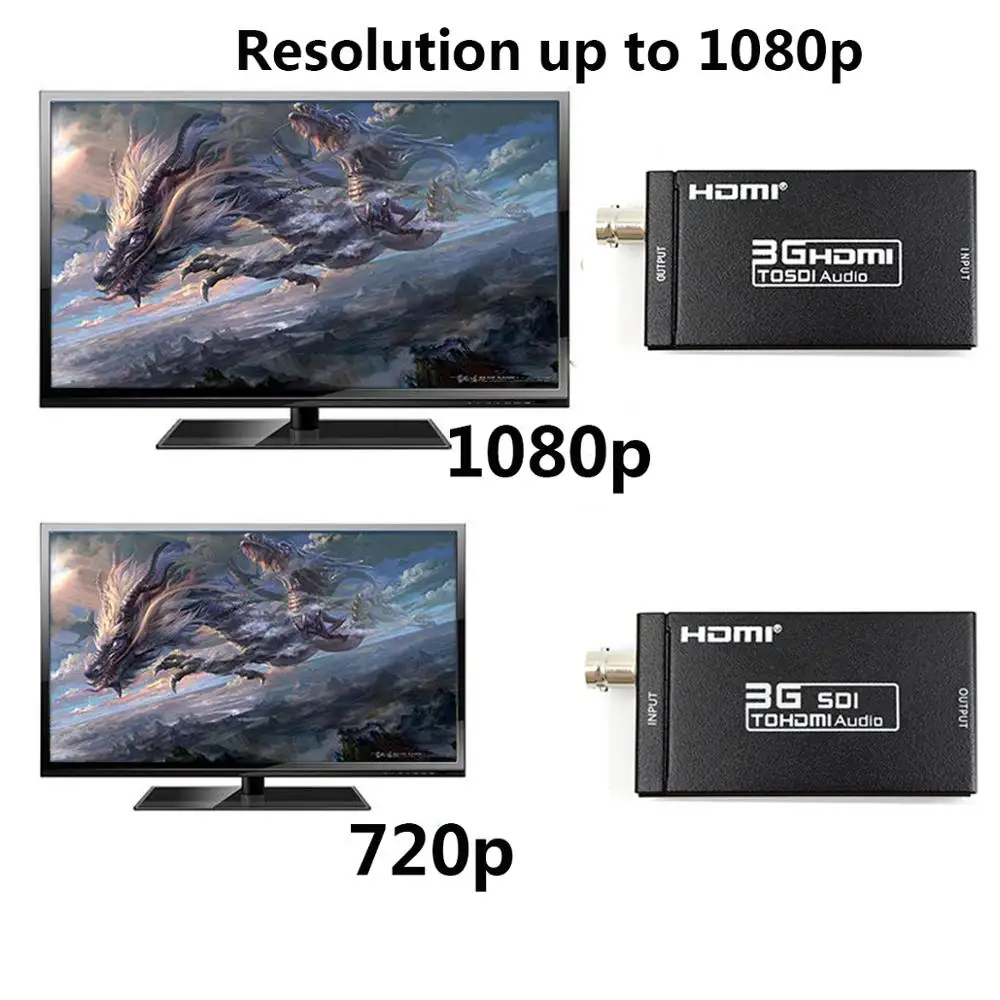 SDI to HDMI / с Мощность мини 3G HD SD-SDI Видео Micro адаптер конвертер для Камера ТВ DVD |
