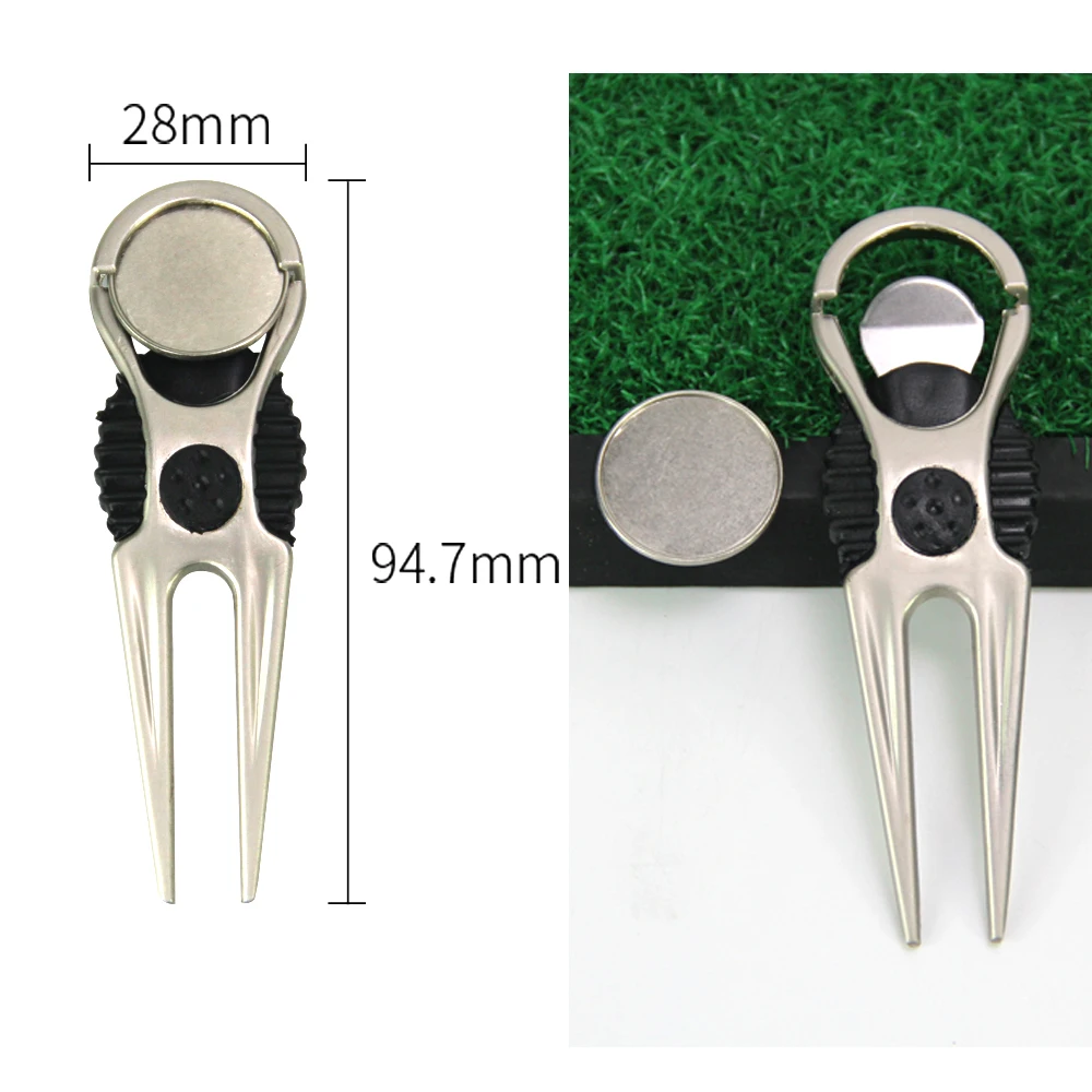 10 шт./лот Ремонтный инструмент из сплава для гольфа Divot со съемным мячом