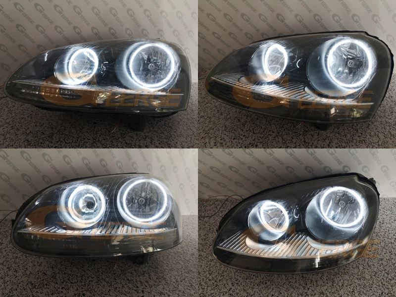 Для VOLKSWAGEN VW golf 5 V mk5 2004 2005 2006 2007 2008 2009 отличное Ультра яркое освещение CCFL ангельские глазки комплект halo кольца