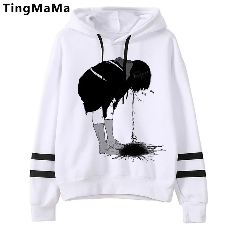 

Худи Junji Ito Tomie Shintaro Kago для мужчин, мужские худи в стиле хип-хоп, Ulzzang, аниме, гранж, мужские худи с принтом