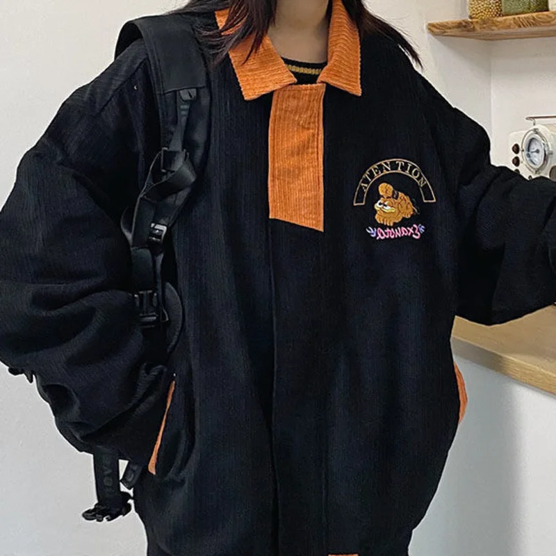 Женская бейсбольная куртка модель 2021 года в Корейском стиле новая Вельветовая на