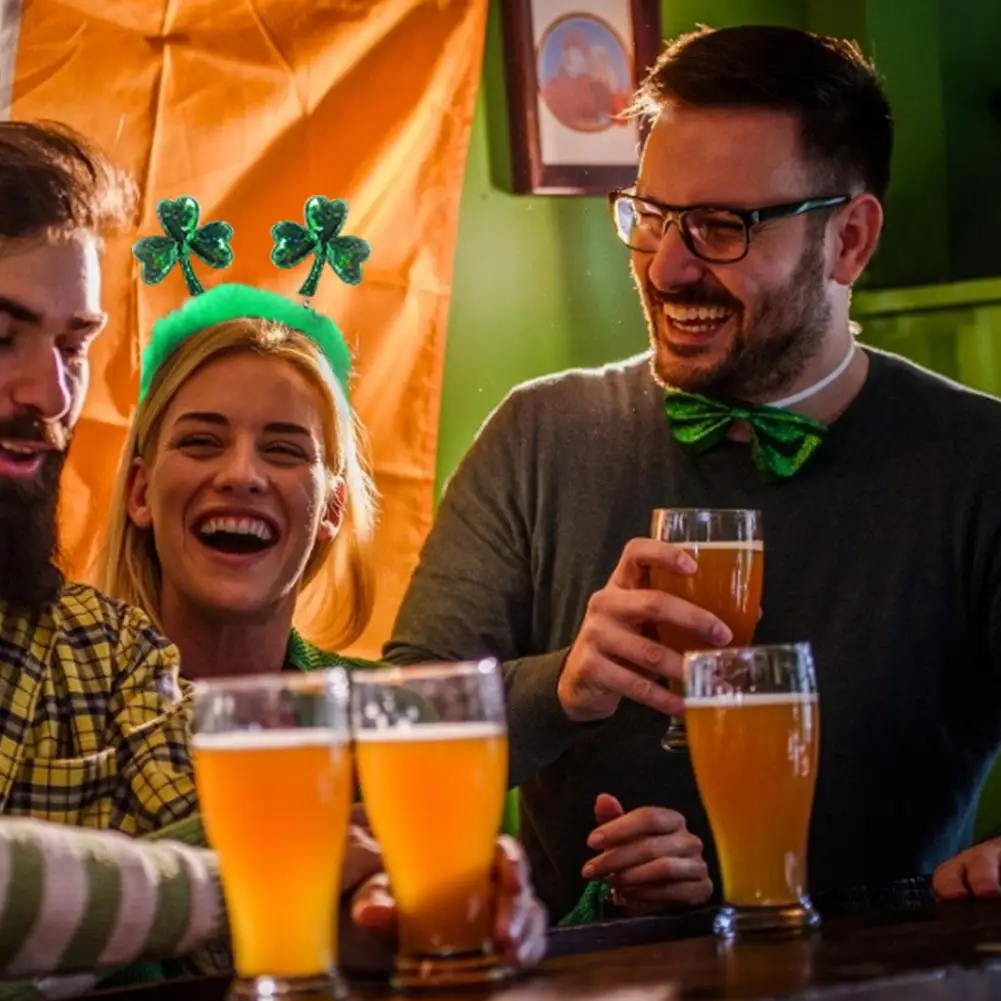 

9PCS Headbands Tie Suspender Set Irish Party Funny Accessory Decoration Costume For St. Patrick's Day Decorations