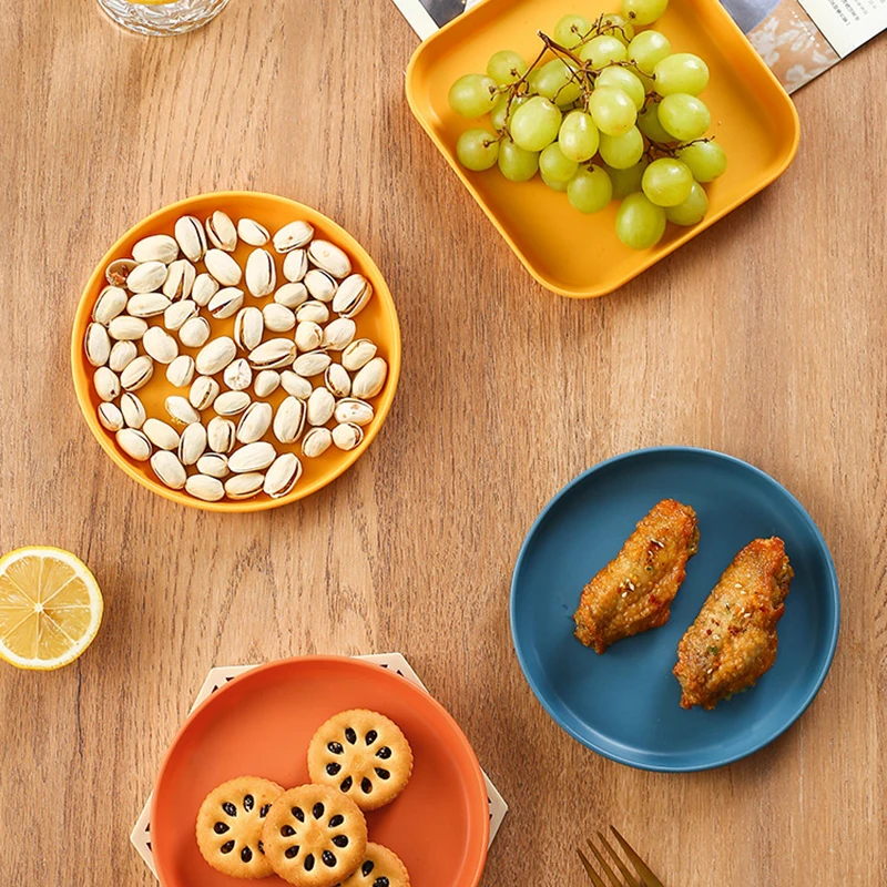 

6Inch Multi-purpose Dish Household Small Dish Salted Vegetable Plastic Snack Cake Dish Dining Table Garbage Plate Fruit Plate