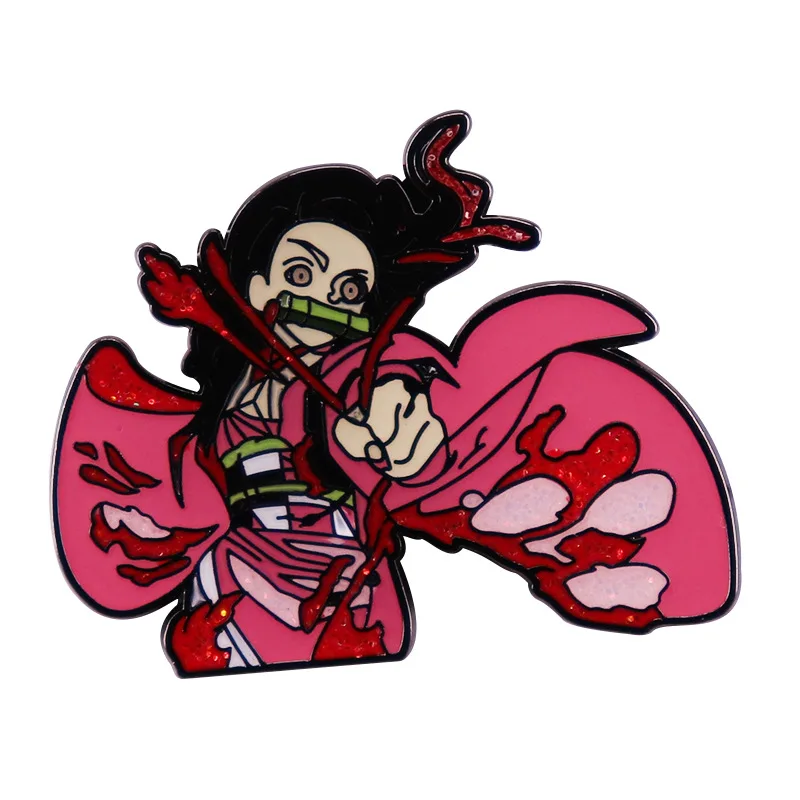 

Japanese Anime Manga Demon Slayer Hard Enamel Pins Badge Brooch Backpack Bag Collar Lapel Pin Gifts for Kids Collection Jewelry