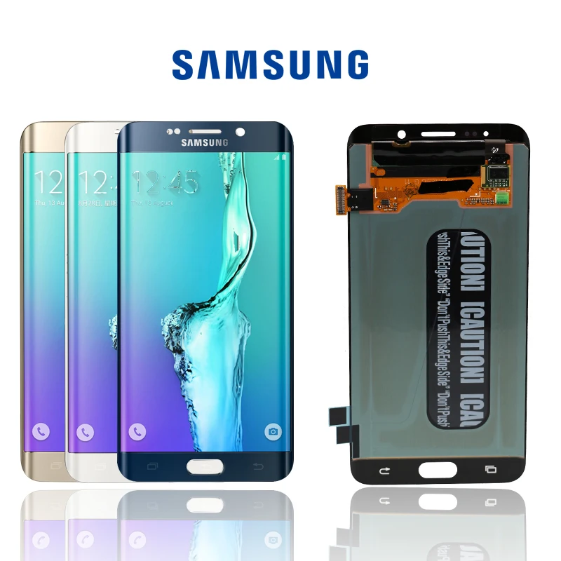 100% Оригинальный 5 7 ''AMOLED дисплей для Samsung Galaxy S6 Edge Plus G928 G928F ЖК с сенсорным