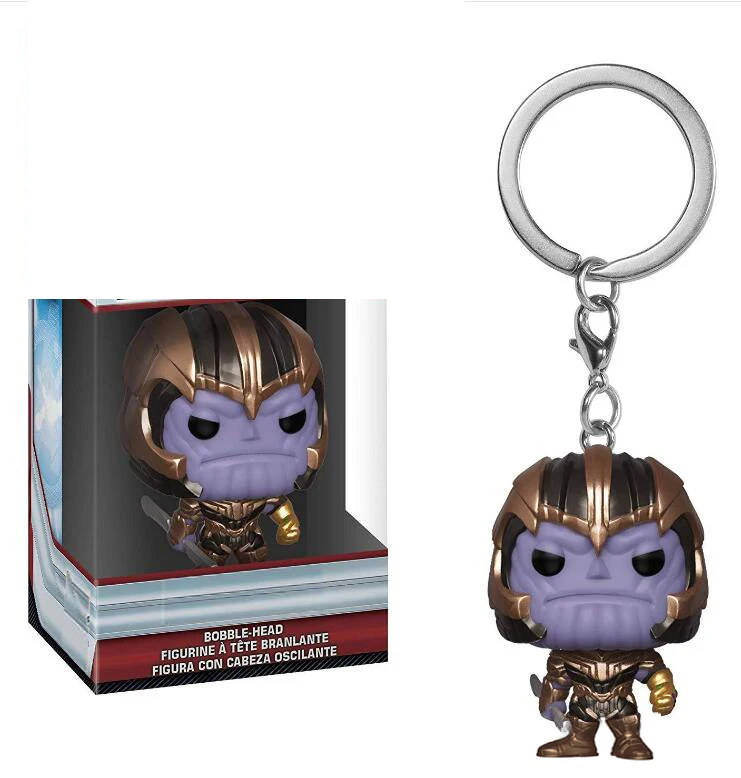 Поп брелок игрушки TIKI STITCH ROCKET THANOS THOR с коробкой экшн Фигурки для детей|Игровые