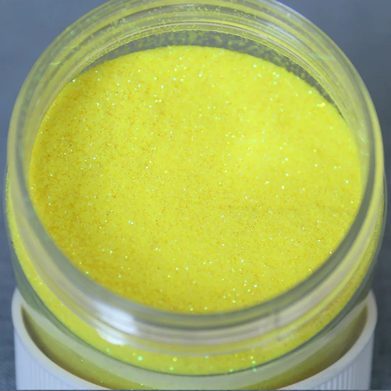 No.5 желтый глиттер порошок лазерный пигменты Блестящий Радуга пудра для ногтей